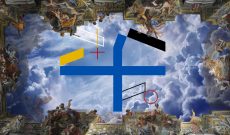 Myriam Thyes, Cross and Plane to Space, 2017, 3D HD video, 8:05, loop, stereo. Music: Eva-Maria Houben