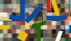 Myriam Thyes, Kreuz und Fläche zu Raum (2017). 3D-Still für Stereo-Brille (Rot / Türkis).