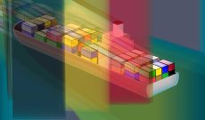 Migration Flags, 2005-2007, Belgium, Container Freight Ship