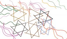 Myriam Thyes, Sophie Taeuber-Arp's Vanishing Lines, 2015, animation, HD-Video, 10:10, loop, stereo. Audio: Silvia Pachler.