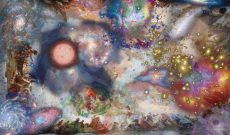 Can't See The Universe (After Tiepolo), 2013, Triptychon, digitale Fotomontagen / Grafiken, 8-Farben-Tintenstrahldruck auf Büttenkarton, je 90 x 60 cm (Druck) auf ca. 110 x 80 cm Papier.