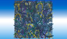 Mon Ami Bleu, Fortunat Frölich + Myriam Thyes, 2023-2024. 3D-Musik + Stereoskopische 3D-Animation, HD, 13:18.