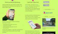 Myriam Thyes, Zurich Video Tags, 2012-2014. A participatory art project by and for Zurich residents. Screenshot of the closed down website.