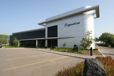 Tregaskiss headquarters shown from the southeast front of the building