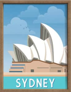 Architectural Icons 1 - Canvas on Board Coyote Oak Shelf