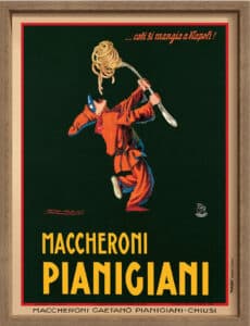 Maccheroni Pianigiani 1922 - Canvas on Board Coyote Oak Shelf