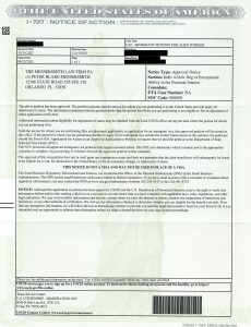 Redacted notice: EB2 National Interest Waiver Approval