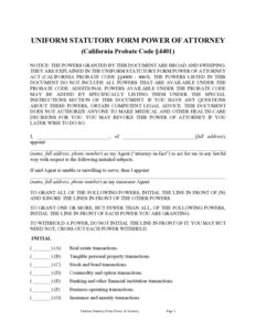 Power of Attorney Form