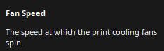 cura fan speed description