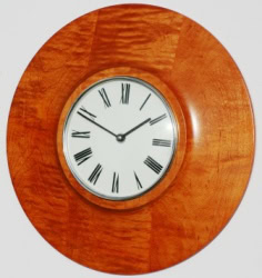 Stained Maple Wall Clock