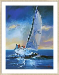 Night Sail - 5cm White Border