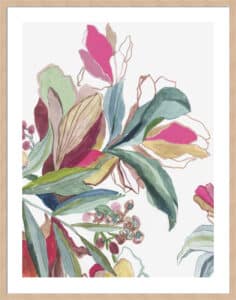 Tropical Botanical Study II - 5cm White Border Box Natural
