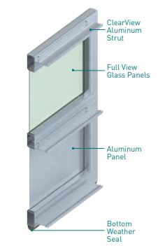 alt="amarr vista door construction diagram"