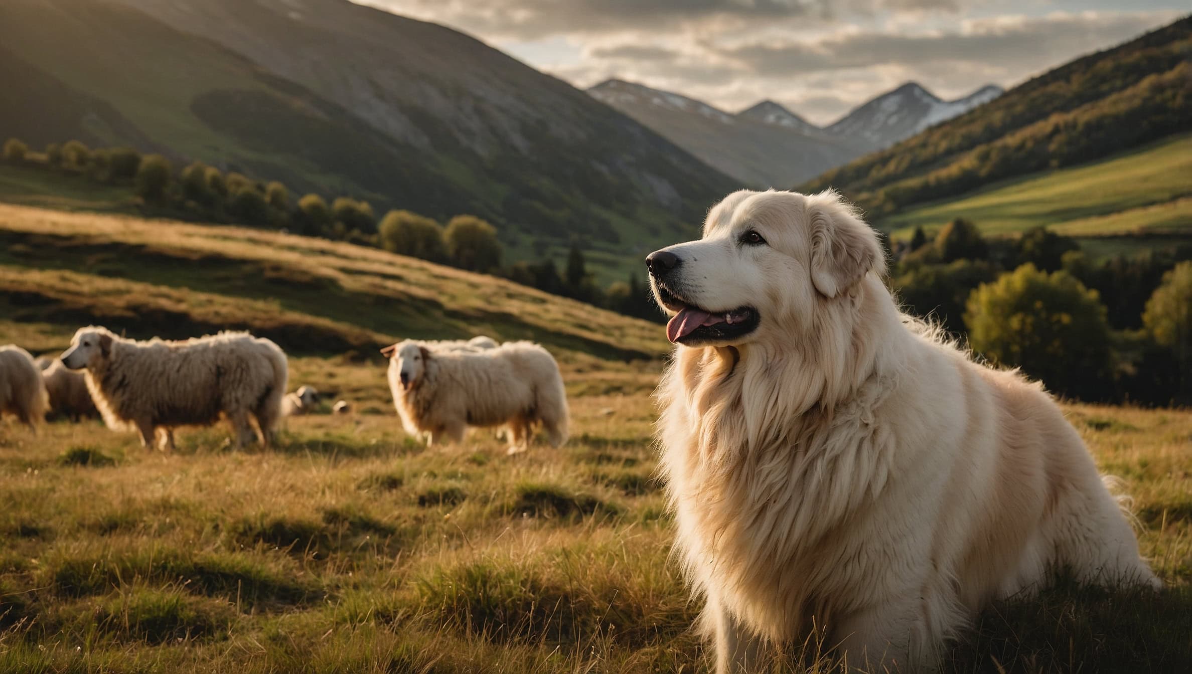chien des pyrénées marron