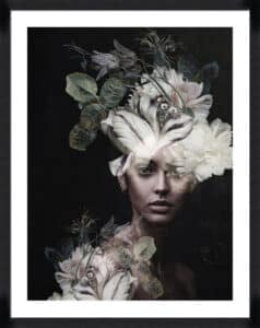 Botanical Woman No. 2 - 5cm White Border
