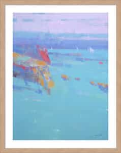 Turquoise Bay - 5cm White Border