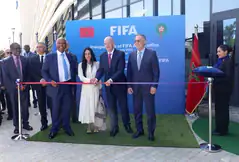 alt= Gianni Infantino en mission à Rabat