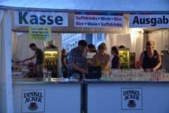 Pfandrückgabe gegen 21.30 Uhr am Sonntag beim Sommerfestival der Kulturen 2013 in Stuttgart
