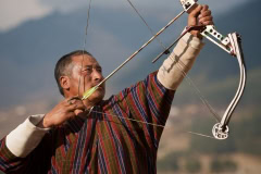 Bhutanischer Bogenschütze