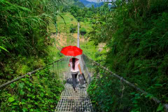 Suspension Bridge in Pokhara