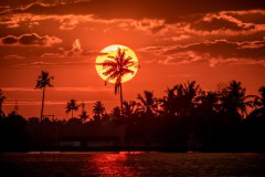 Sunst in the backwaters Sunst in the backwaters