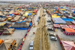Die Pilgerstadt "Kumbh Nagar" in Allahabad