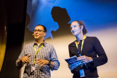 Abmoderation durch Sven Meurs  beim Vortragsfestival Discovery Days