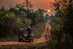Sonnenaufgang im Jeep Sonnenaufgang im Jeep