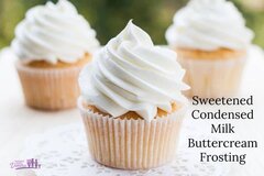 Try out this homemade Sweetened Condensed Milk Buttercream Frosting Recipe. It's so delicious on cakes and cupcakes! It's do decadent.