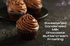 This Sweetened Condensed Milk Chocolate Buttercream Frosting is not overly sweet and has a thick velvety texture that is delicious!