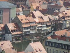 Bamberger Klein Venedig vom Michaelskloster aus fotographiert