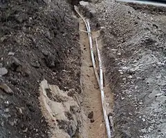 Residential plumbing work in a San Antonio home