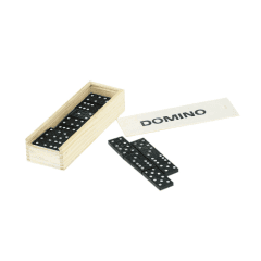 Domino v leseni škatlici