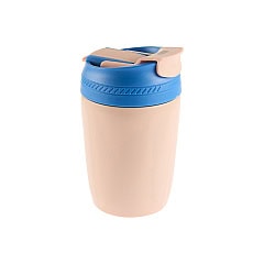 Vakuum termo lonček COLOR s slamico
