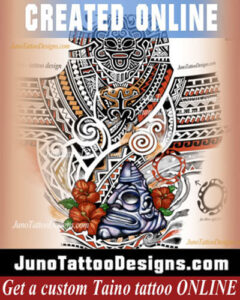 Maga flower sleeve tattoo