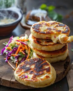 Pupusas Tarifi: El Salvador Usulü Peynirli Mısır Ekmeği