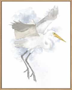 Coastal Heron II - Canvas Gallery Natural
