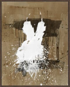 White Dress 1 - Canvas Gallery Walnut
