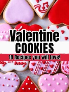 Valentine cookies for every type of baker. This Valentines Day roundup includes easy cookie ideas, decorated sugar cookies, chocolate favorites, and shareable treats.