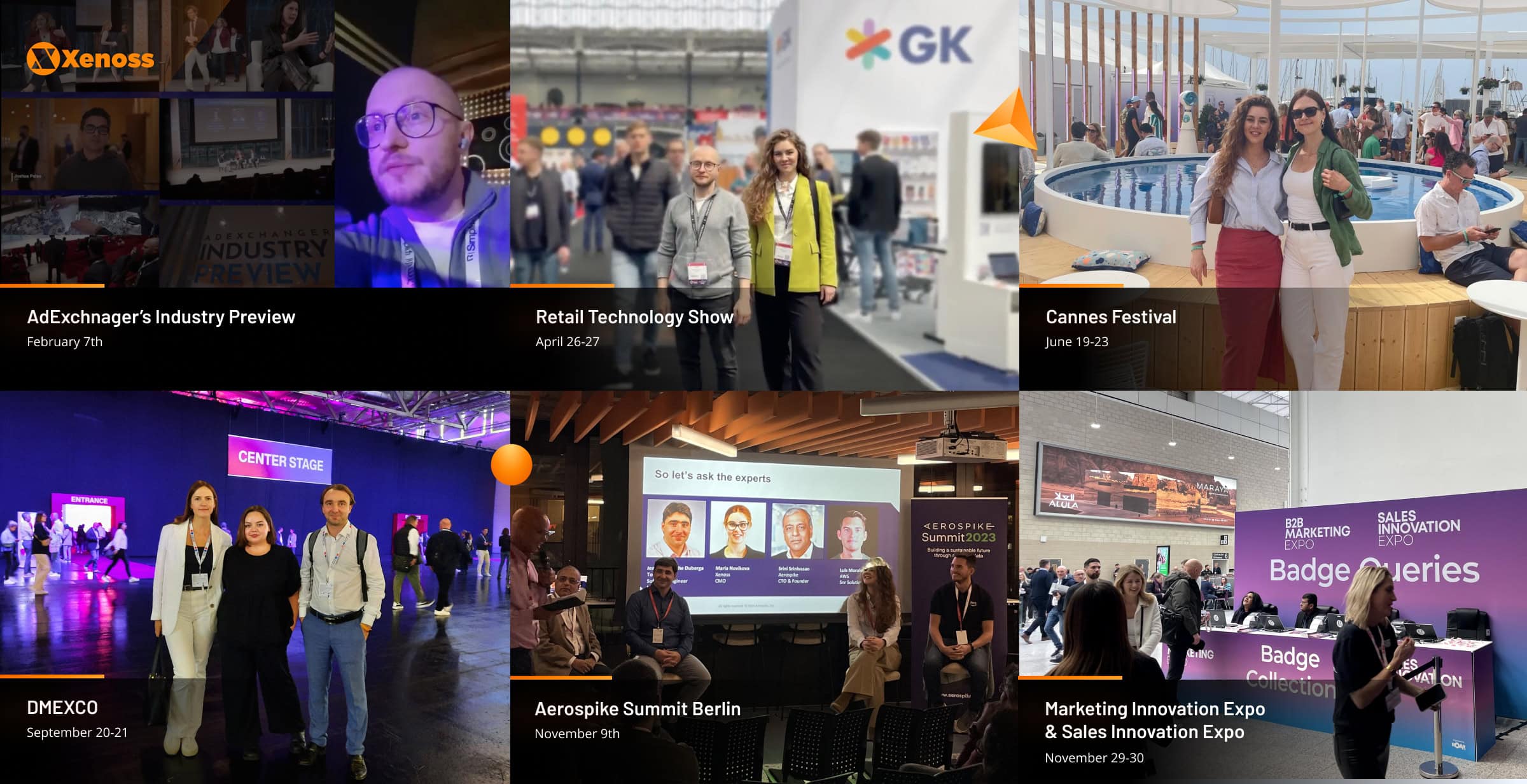 Selected events Xenoss attended in 2023