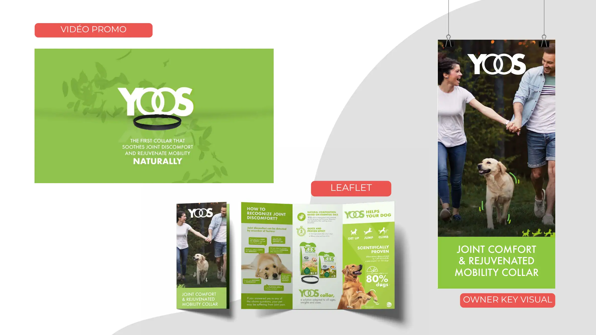 YOOS : film promotionnel, visuel propriétaires et dépliant.