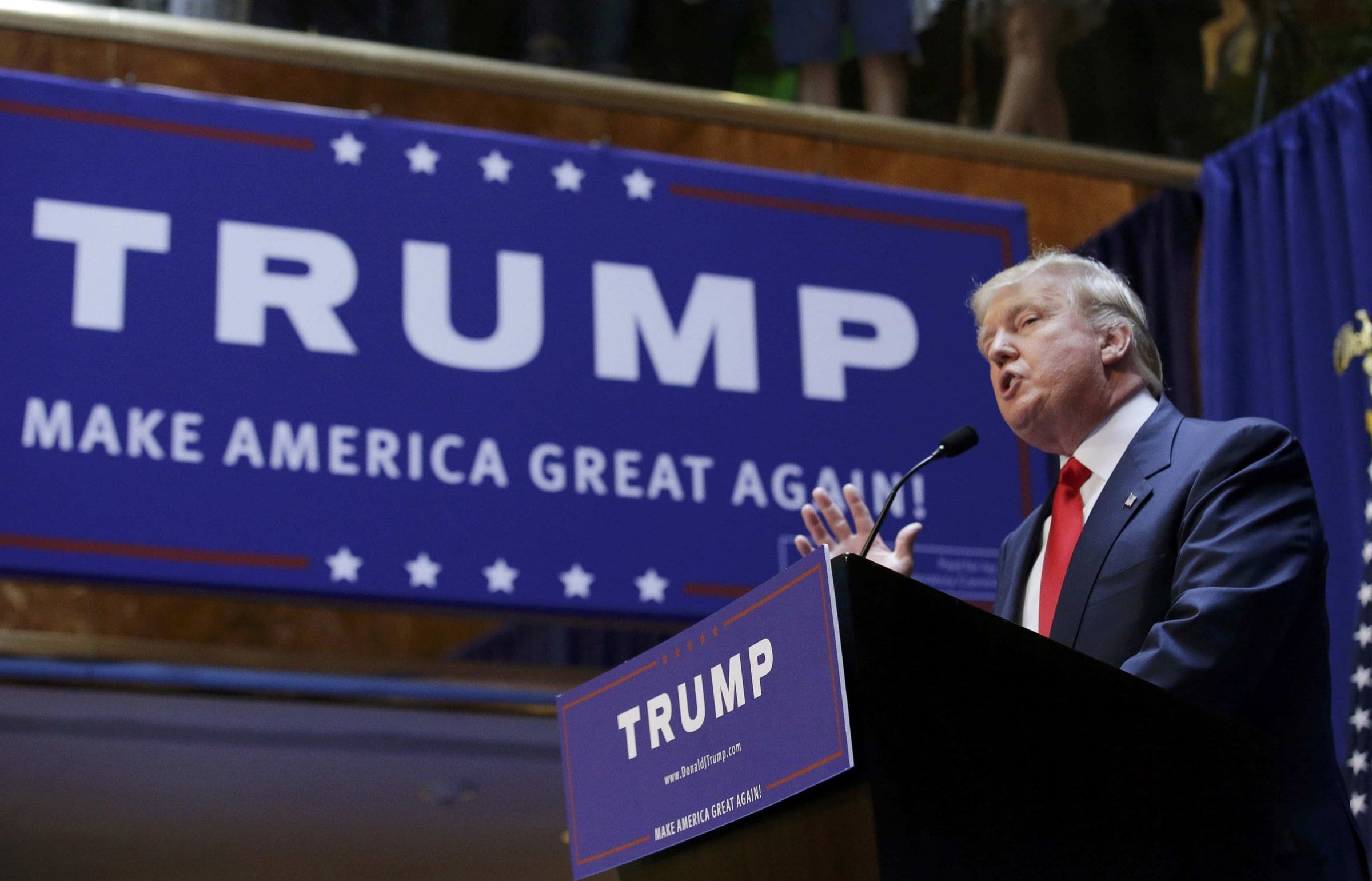 Donald Trump elected President of the United States
