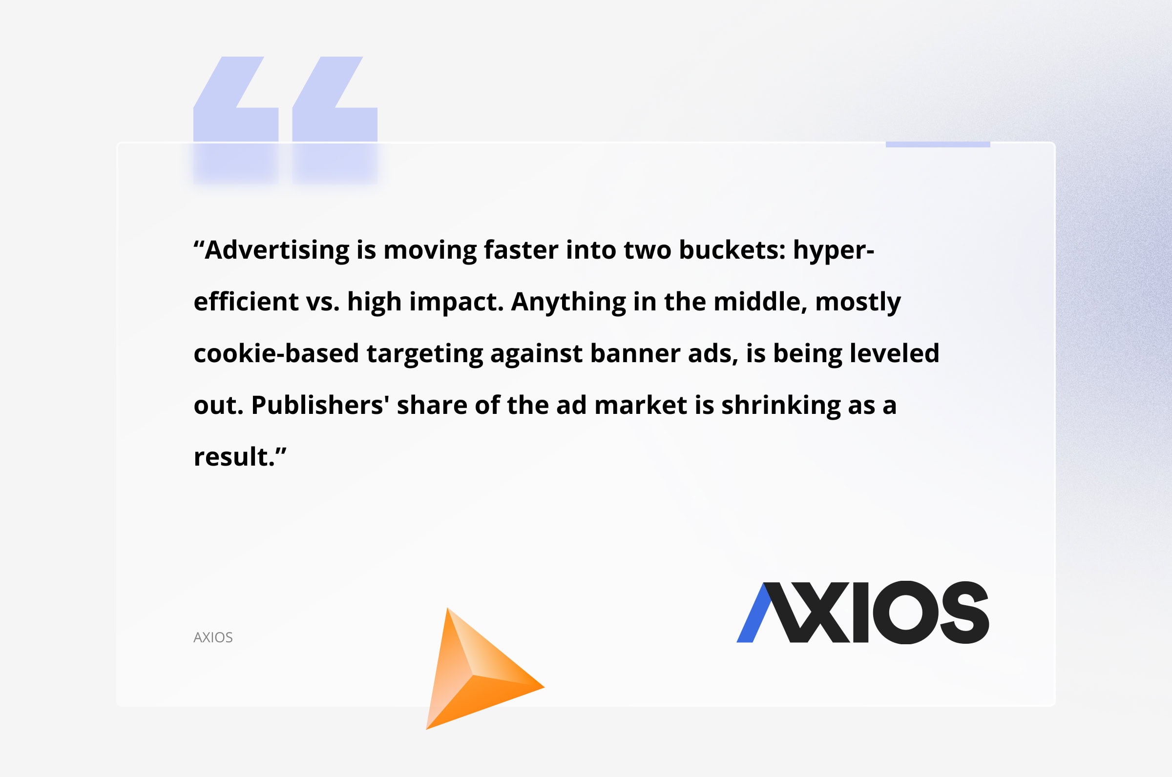 Axios notes that advertisers at Cannes express a desire for either hyper-efficient or high-impact advertising platforms, leaving publishers on the sidelines. Axios outlines the rapid shift in advertising towards hyper-efficient and high-impact strategies, with traditional cookie-based targeting diminishing.