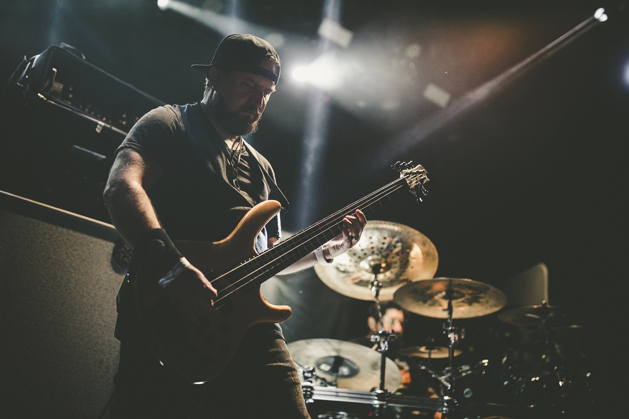 James Brennaman performing on bass with TFP at The Studio at the Factory in Dallas, August 2024