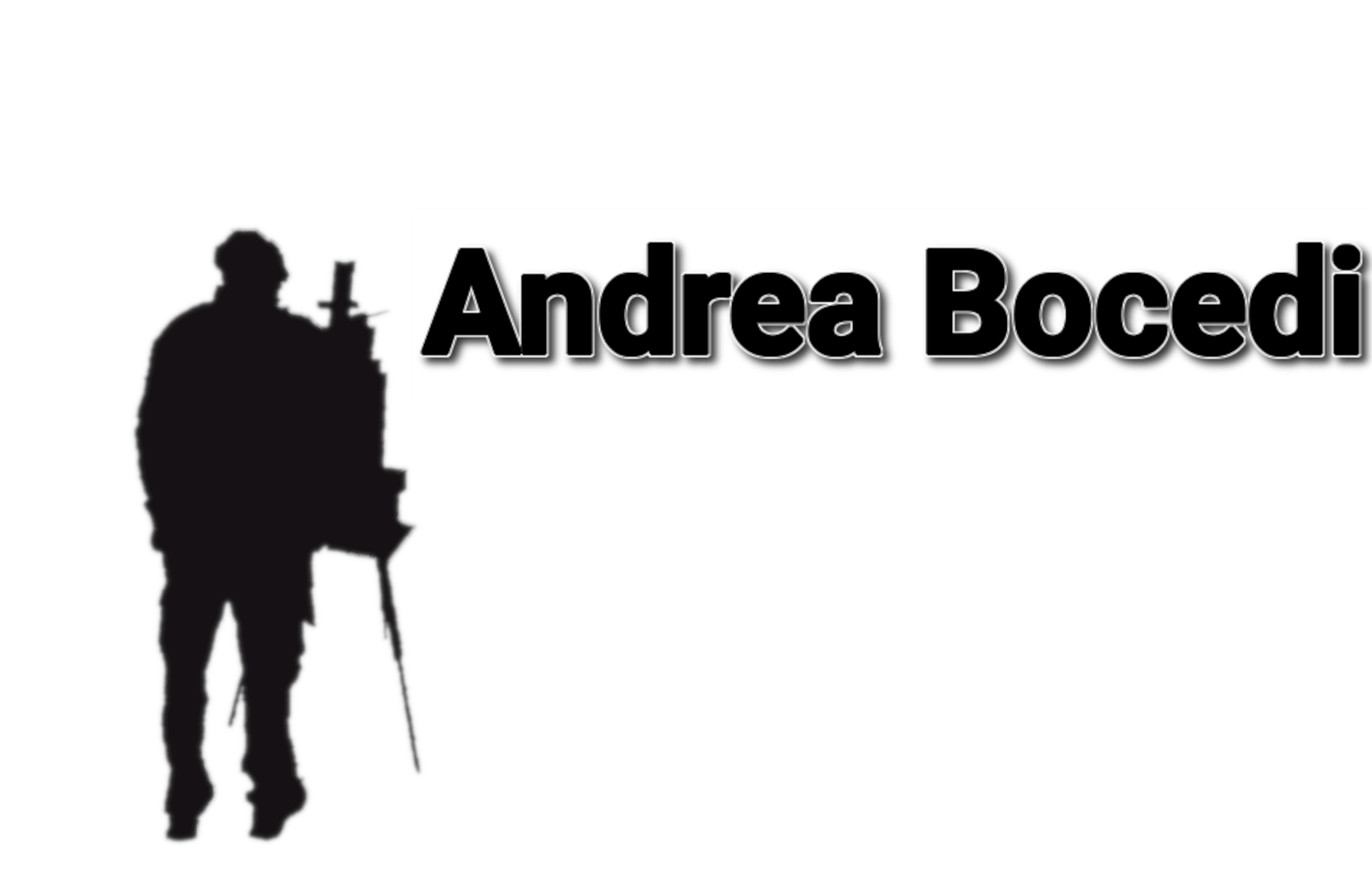 Silhoutte of a painter artist