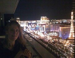 Las Vegas Strip from CXI party during VMworld with Karen of Arcola