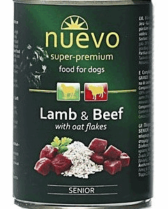 Nuevo Dog Senior Lamb, Beef & Oat flakes - 400г