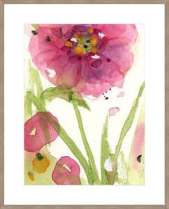 Pink Wildflower - 10cm Mount Board
