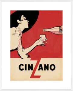 Cinzano - 10cm Mount Board Box White
