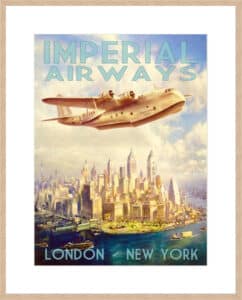 Imperial Airways - 10cm Mount Board Box Natural